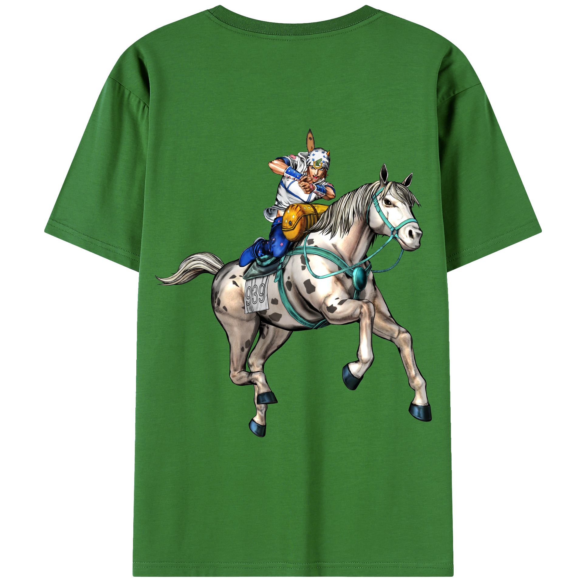 （画像用） ジョジョの奇妙な冒険 ジョナサン?ジョースター JoJo's Bizarre Adventure Jonathan Joestar レディース半袖Tシャツ(バックプリント)